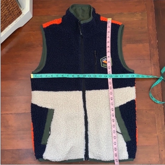 NWT Scotch & Soda Reversible Sherpa Vest - Picture 2 of 15